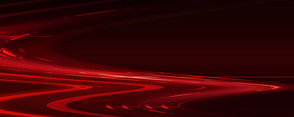 Fototapeta premium 2d illustration Abstract futuristic electronic circuit technology background 