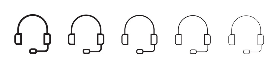 Headset icon vector illustration isolated