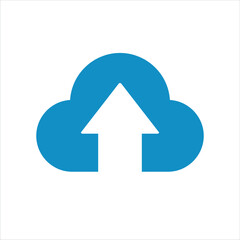 Cloud Storage Upload Vector Illustration Data Backup Icon