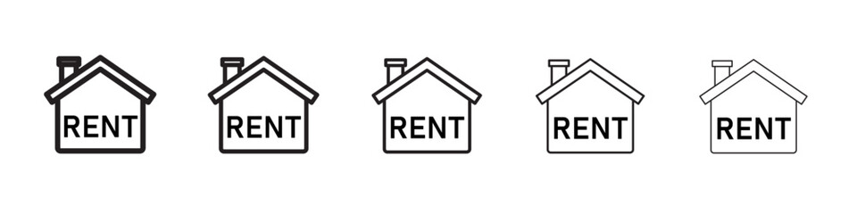 House rent icon vector illustration isolated