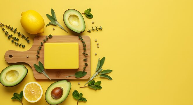 Homemade Lemon & Avocado Soap Recipe Natural Ingredients for Skincare