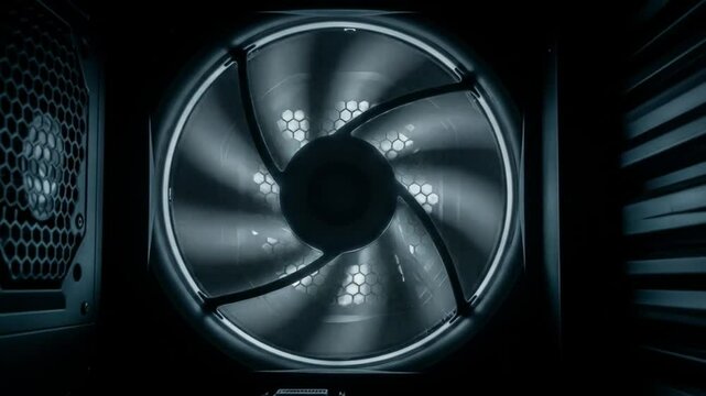Computer Cooling Fan in Motion