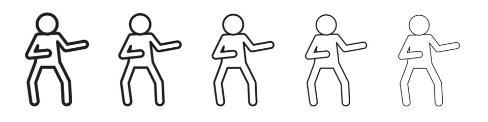 karate icon vector illustration isolated