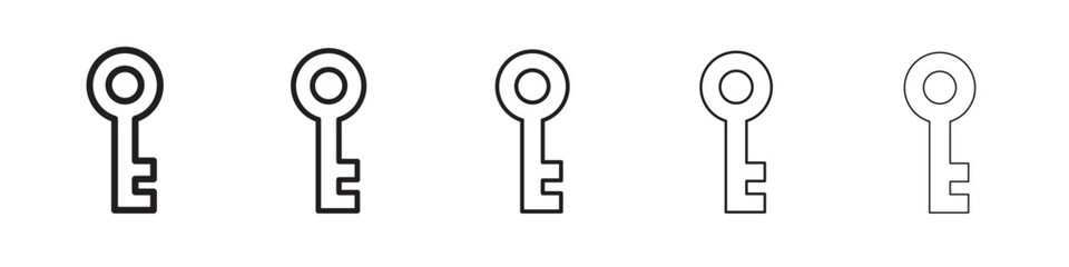 Key icon vector illustration isolated