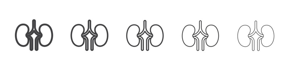 kidney icon vector illustration isolated