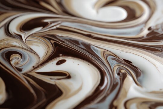 Tasty desert with chocolate that is tempting, sensational sweet dessert - Powered by Adobe