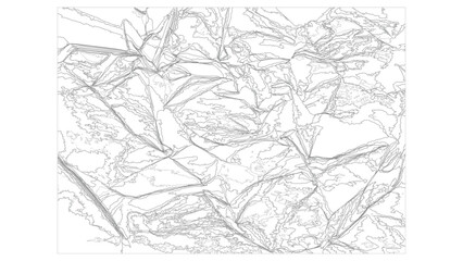 Fototapeta premium Paper Texture with Crumpled Line Art Design Vector Illustration