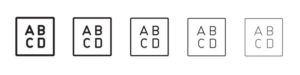 Latin uppercase icon vector illustration isolated