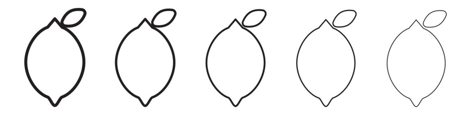 Lemon icon vector illustration isolated