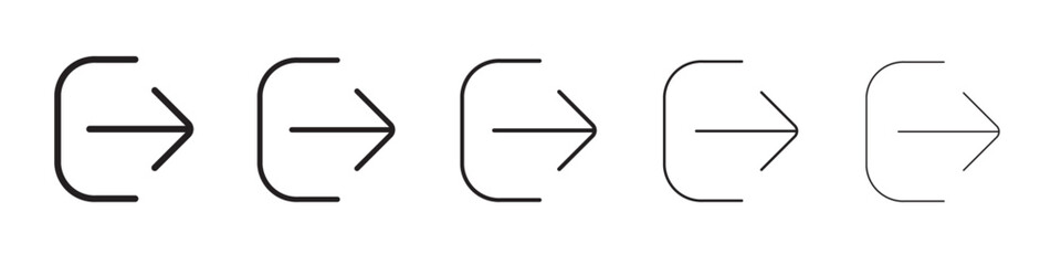 Logout icon vector illustration isolated