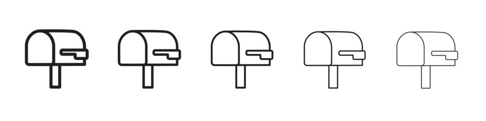 Mailbox icon vector illustration isolated