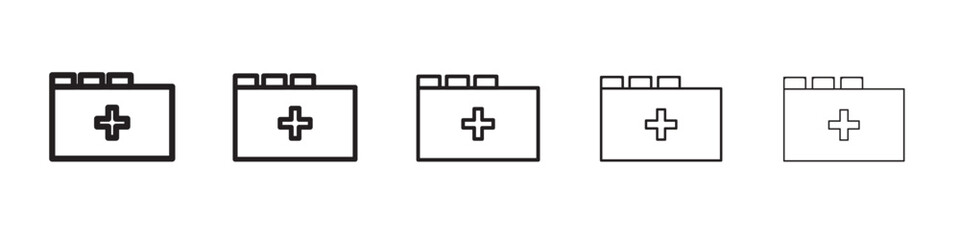 Medical file icon vector illustration isolated