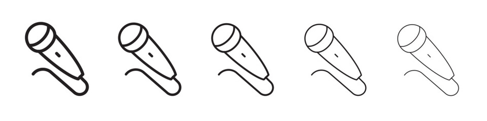 Microphone icon vector illustration isolated