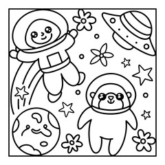 Vector illustration of color pages