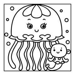Vector illustration of color pages