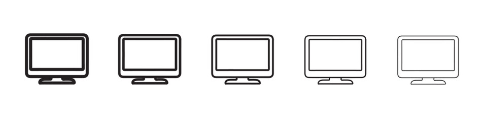 monitor icon vector illustration isolated