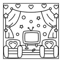 Vector illustration of color pages