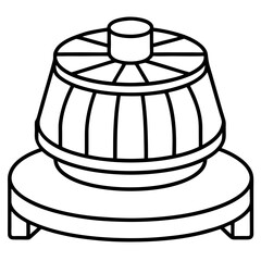 Centrifuge line art vector
