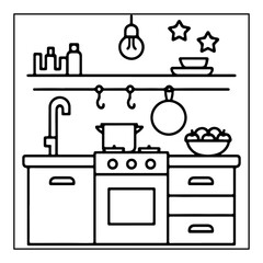 Vector illustration of color pages