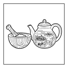 Vector illustration of color pages