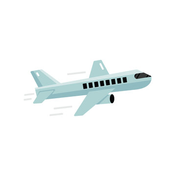 Airplane Vector Illustration Travel and Aviation Graphic