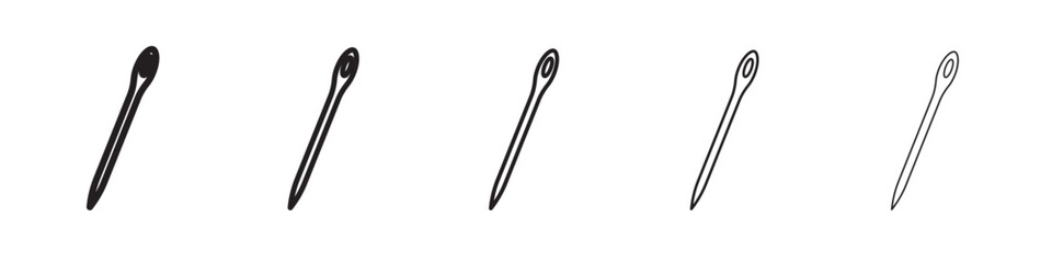 Needle, threads icon vector illustration isolated