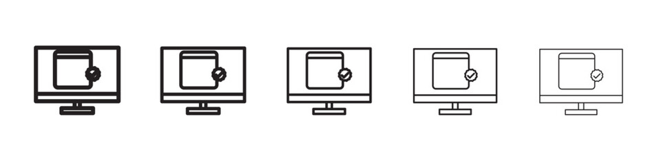 Official information online icon vector illustration isolated