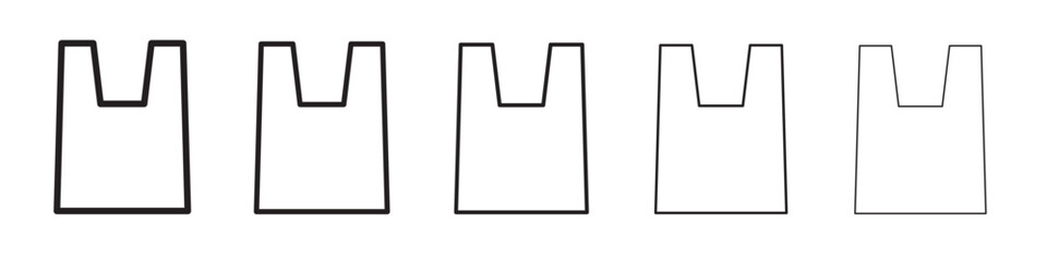 Paper bag icon vector illustration isolated