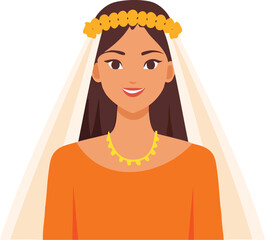 woman with a veil