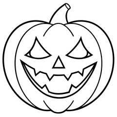Halloween line art vector