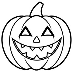 Halloween line art vector