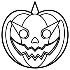 Halloween line art vector