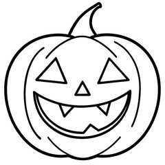 Halloween line art vector