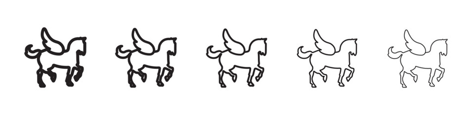 Pegasus icon vector illustration isolated