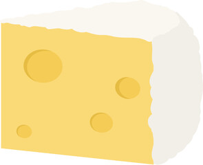 Brie hole cheese