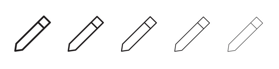 Pencil icon vector illustration isolated