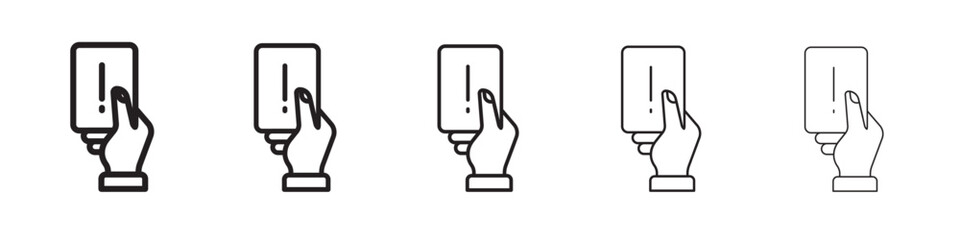 Penalty card sport icon vector illustration isolated