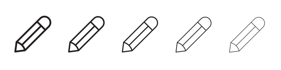 Pencil icon vector illustration isolated
