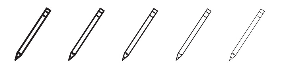 Pencil icon vector illustration isolated