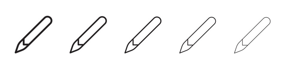 Pencil icon vector illustration isolated