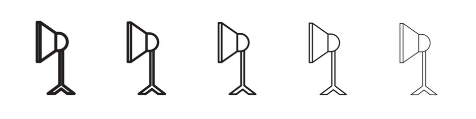 photography lighting icon vector illustration isolated