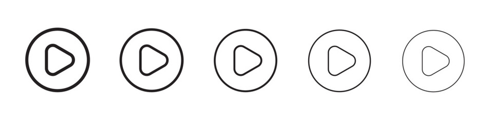 Play icon vector illustration isolated