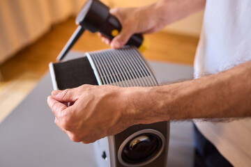 How To Effectively Clean a Portable Air Purifier Filter Utilizing a Vacuum Cleaning Tool