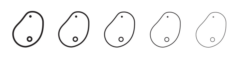 Potato icon vector illustration isolated