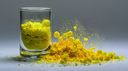 Uranyl nitrate, a yellow uranium salt, is water-soluble and used in photography, fertilizers, and as a catalyst in chemical reactions.