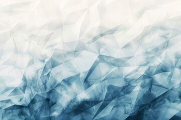 Fototapeta premium Abstract geometric design in shades of blue and white.