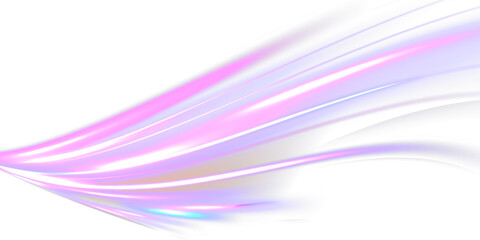 Abstract neon light motorway background. Light arc in neon colors, in the form of a turn. Magic bright shine glow of energy lines, shiny swirl power waves flow, electric trail glowing