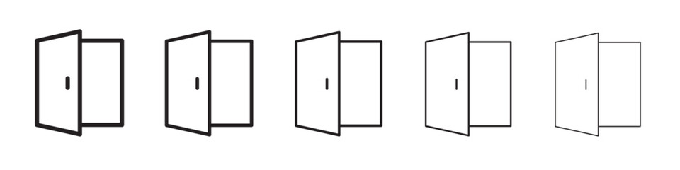 Pull door icon vector illustration isolated