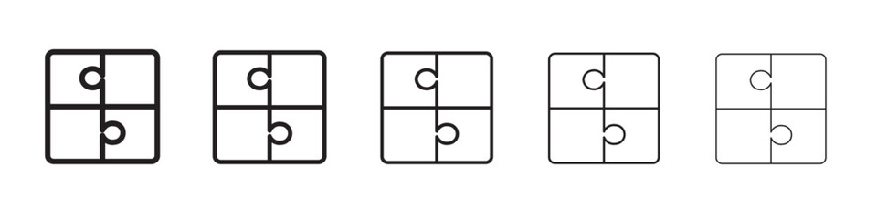 Puzzle icon vector illustration isolated