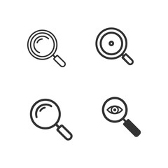Magnifying glass icon new design